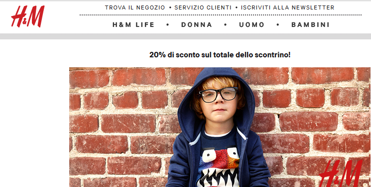 H&M sconto