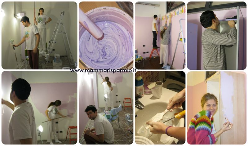 Stanzetta per il bebè, idea fai da te wall sticker con le ... Decorazioni camera fai da te
