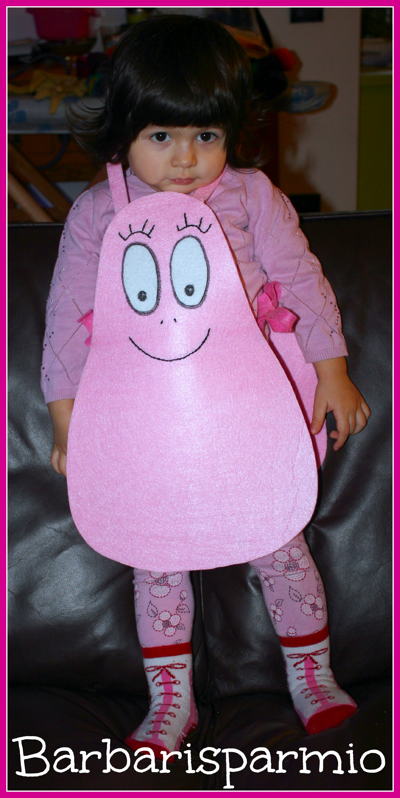 costume di carnevale barbapapà