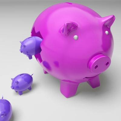 "Piggybanks Inside Piggybank Shows Investment Revenues" by Stuart Miles