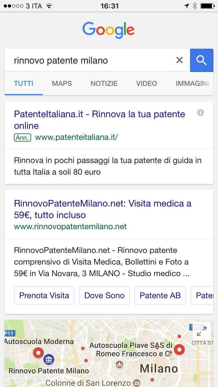 rinnovo patente milano costi